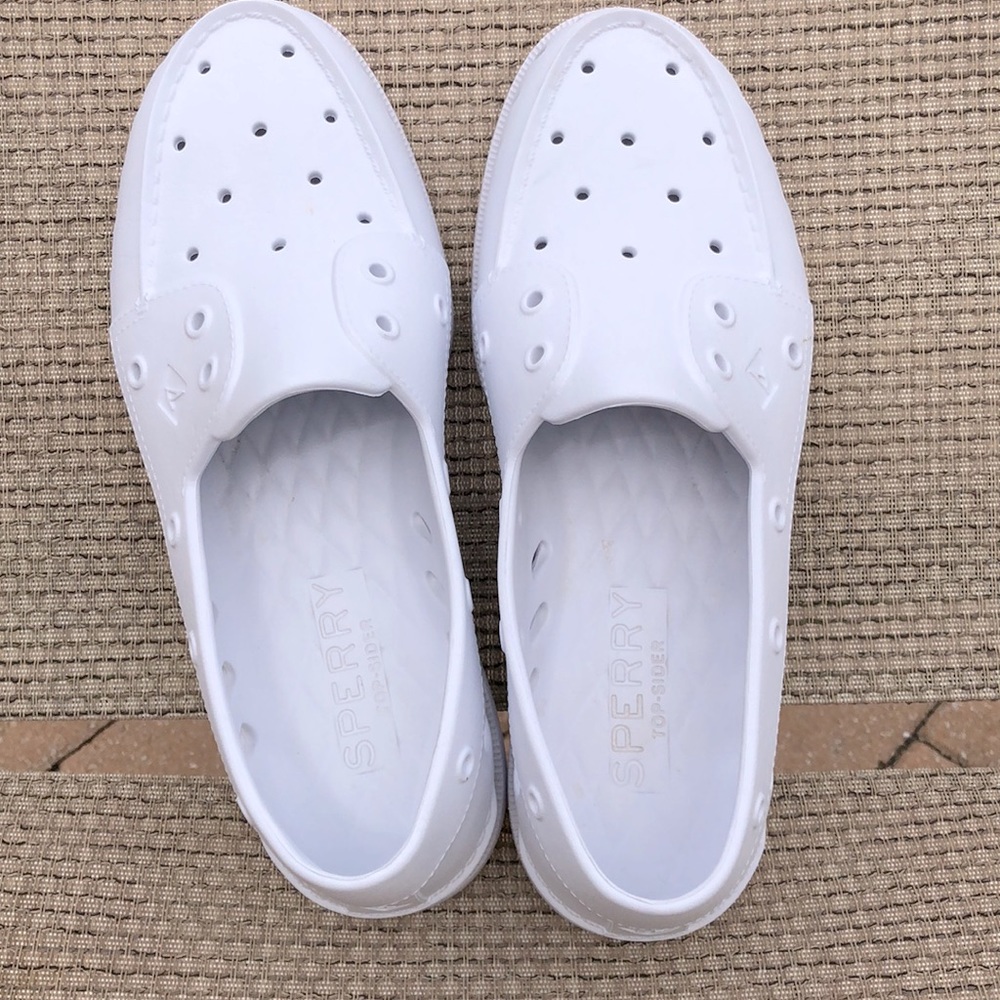 Men’s white sherry top sides